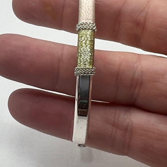 Stella & Dot Colorblock silver cuff bracelet - Picture 4 of 10